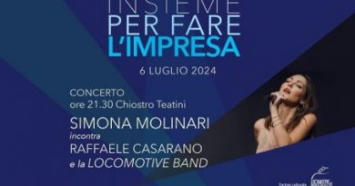 INSIEME PER FARE L’IMPRESA – Concerto per la Città Simona Molinari incontra Raffaele Casarano e la Locomotive Jazz Band