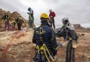 Acrobatica, a Petra per insegnare il restauro monumentale su fune