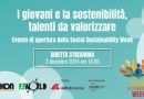 I giovani e la sostenibilità, talenti da valorizzare – Diretta il 3 dicembre dalle 10