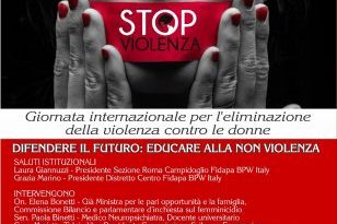 “Difendere il futuro: Educare alla non violenza” – 25 Novembre alla Camera dei deputati