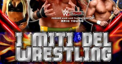 L’ex campione mondiale Eric Young  a San Giorgio a Cremano il prossimo 15 febbraio per un grande show di wrestling